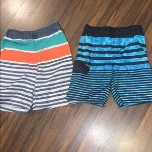Lot of 2 bathing suit trunks